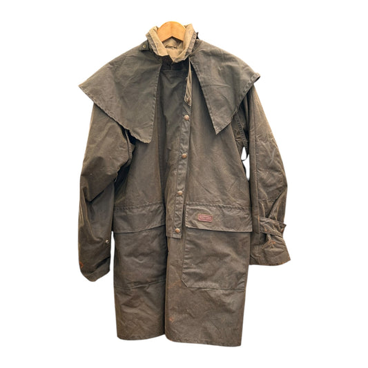 SH RM Williams Oilskin Jacket MEDIUM Brown (242731)