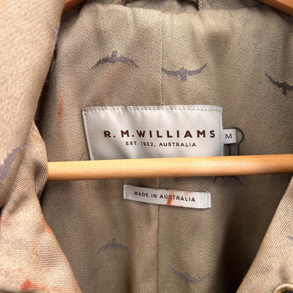 SH RM Williams Oilskin Jacket MEDIUM Brown (242731)