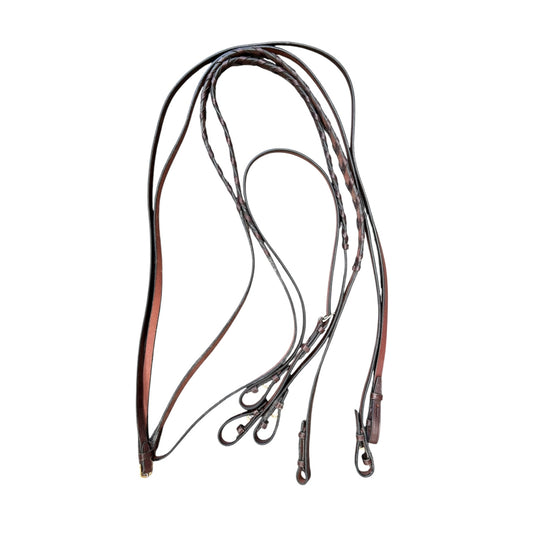 SH Crosby Double Bridle Parts FULL Dark Brown (242728)