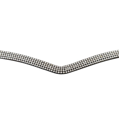 SH Bling Browband 40cm/15.5" Silver/Black (242724)