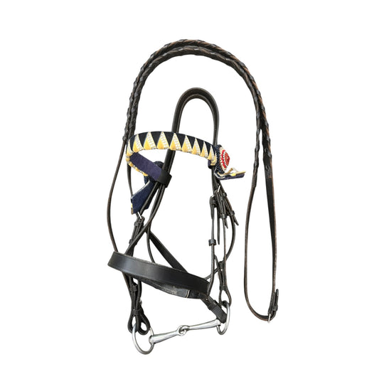 SH Snaffle Bridle COB black (241307)