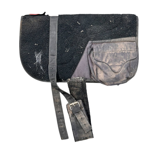 SH Zilco Fleece Bareback Pad FULL Black (242351)