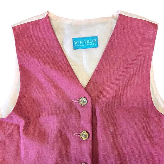 Secondhand Windsor Competition Vest CHILDS 8 Pink (240131)
