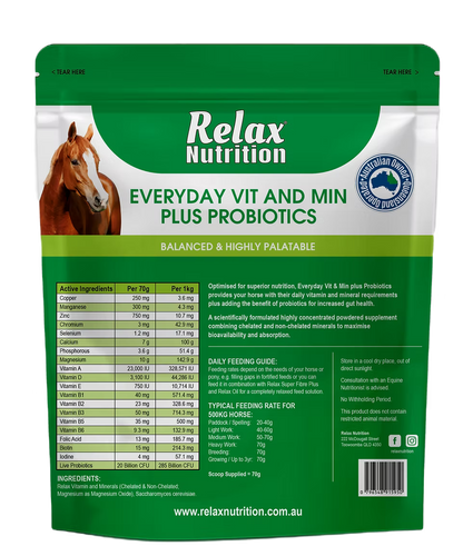 Relax Everyday Vit & Min Plus Probiotics