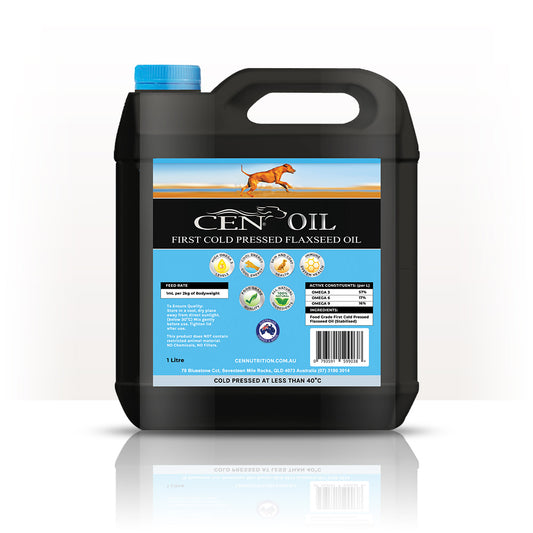 Cen Oil - First Cold Pressed Flaxseed Oil For Horses & Dogs