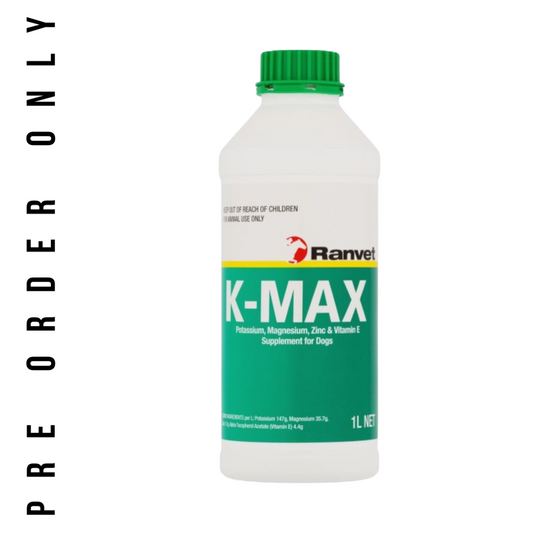 Ranvet K-Max 1L For Greyhounds. Supplement For Dogs
