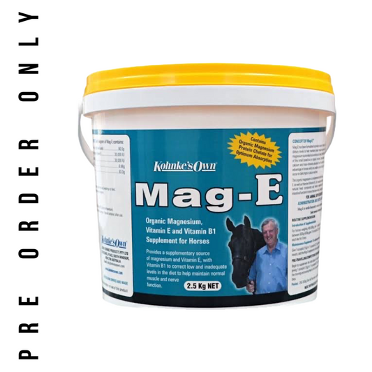 Kohnke's Own Mag E 2.5kg Organic Magnesium, Vitamin E and Vitamin B1 Supplement for Horses