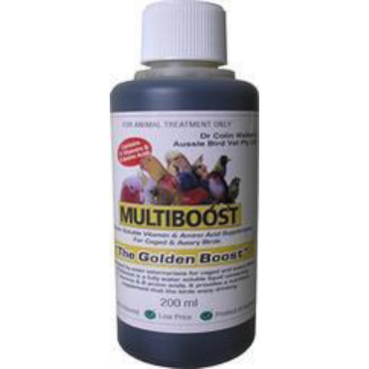 Multiboost 200ml liquid Vitamin & Amino Acid Supplement For Caged & Aviary Birds