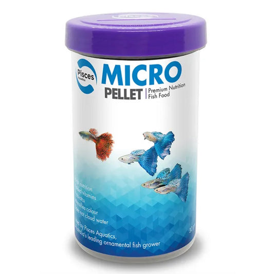 Pisces Laboratories Micro Pellet Fish Food 30g. Suitable For Small Size & Baby Fish