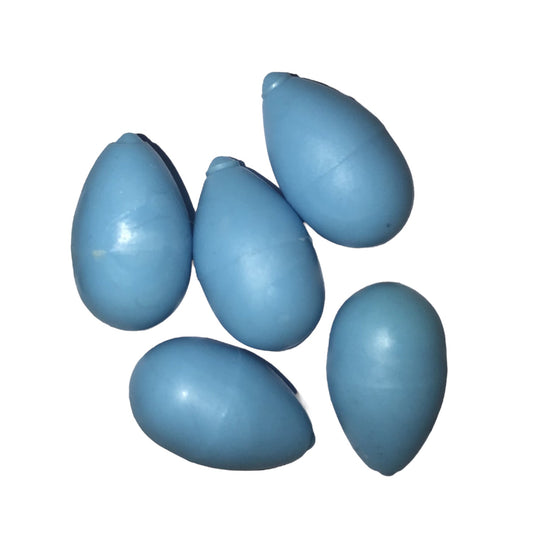 Plastic Dummy Canary Eggs - Blue - 4 Pack
