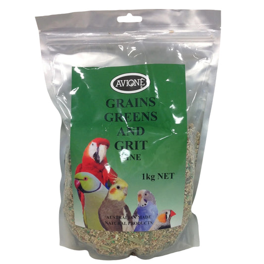 Avione Grains Greens & Grit Mix For Birds 1kg