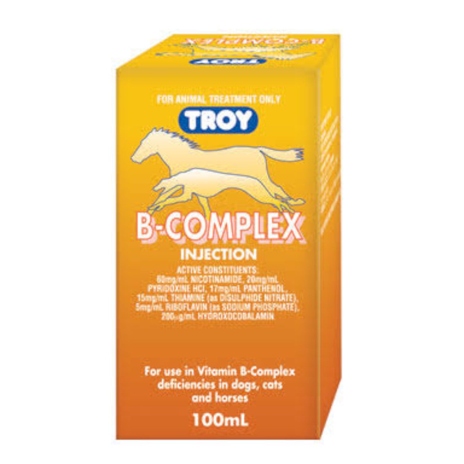 Troy Vitamin B Complex Injection. 100ml – Coastspetproduce