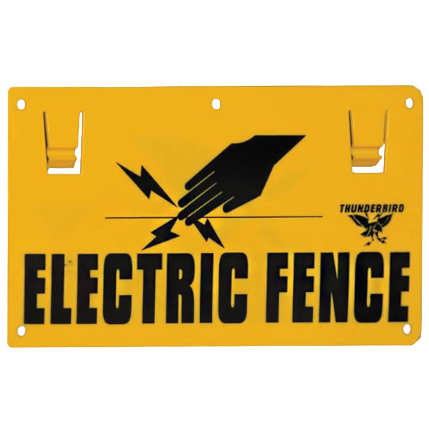 Thunderbird Electric Fence Warning Sign