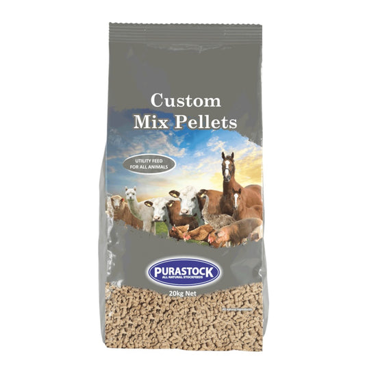 Purastock Custom Mix Pellet 20kg Utility Pellet Feed For All Animals