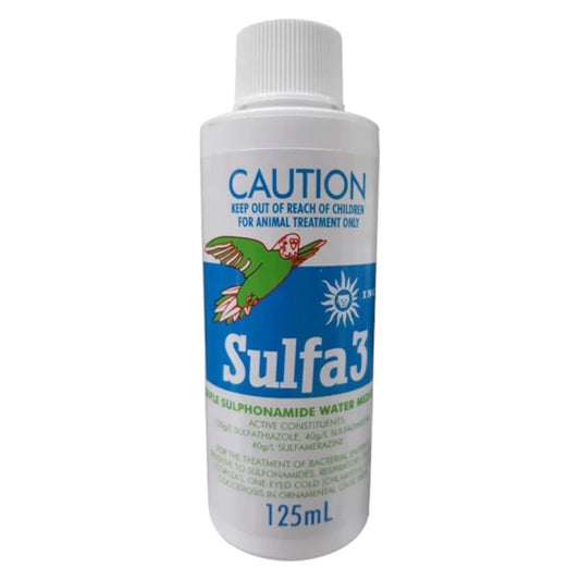 Inca Sulfa 3 125ml Water Medication For Birds