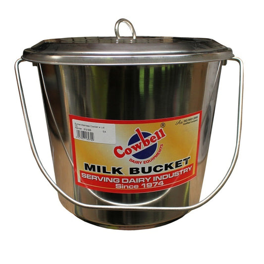 Cowbell Stainless Steel Bucket With Lid 3.5 Litre
