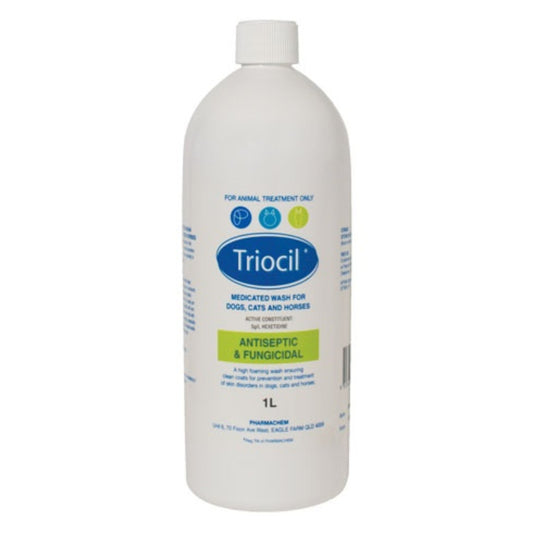 Triocil 1 Litre Antiseptic & Fungicidal Wash For Dogs, Cats & Horses