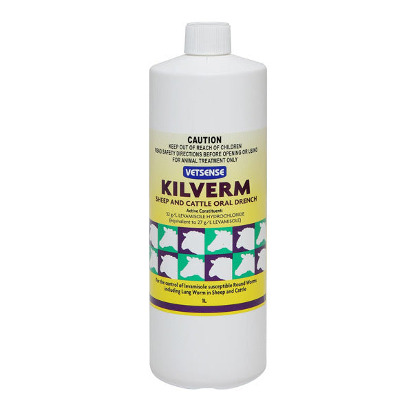 Kilverm Sheep And Cattle Wormer Oral Drench 1 Litre