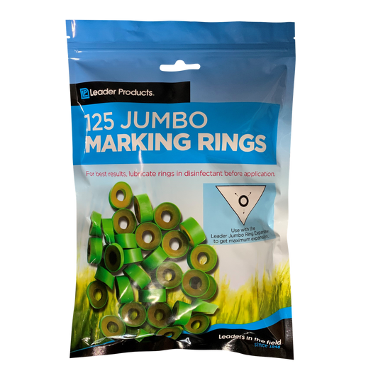 Leader Jumbo Marking Rings - 125 Pack