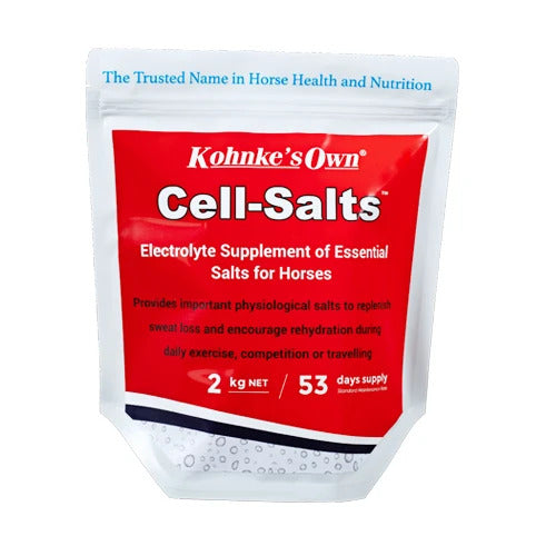 Kohnke's Own Cell Salts. 2kg Sodium, Potassium, Chloride and Magnesium Supplement for Horses