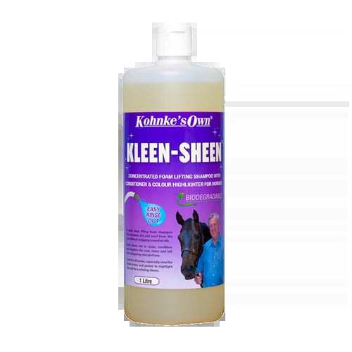 Kohnke's Own Kleen Sheen Shampoo 1 Litre with built-in conditioner and colour highlighter