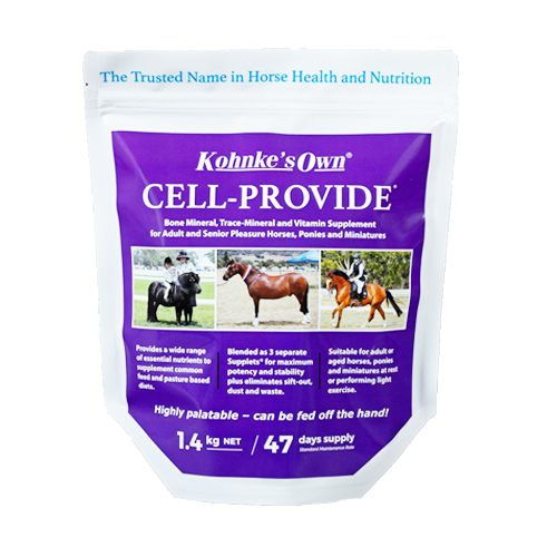 Kohnke's Own Cell Provide. 1.4kg Vitamin & Mineral Supplement For Lightly Worked Horses