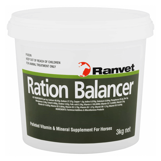Ration Balancer Pellet 3kg. Vitamin & Mineral Supplement For Horses