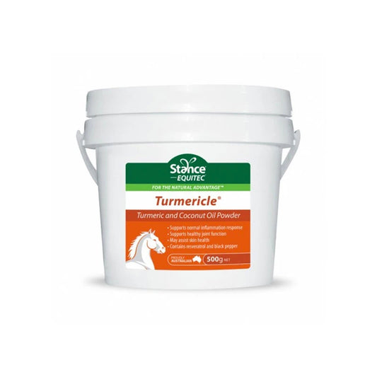 Stance Equitec Turmericle Powder 500g A Blend Of Turmeric & Coconut Oil Powder For Animals