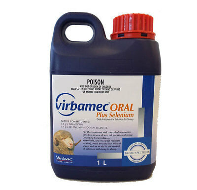 Virbamec Oral Plus Selenium 1 Litre Oral Drench For Sheep