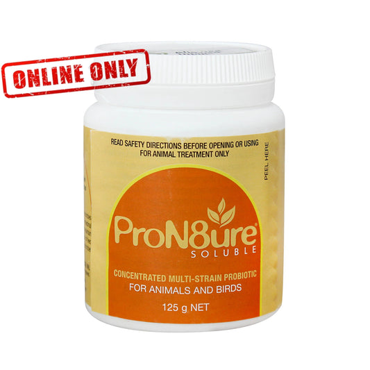 ProN8ure Protexin Soluble (Orange) 125g Concentrated Multi Strain Probiotic Powder For Animals And Birds