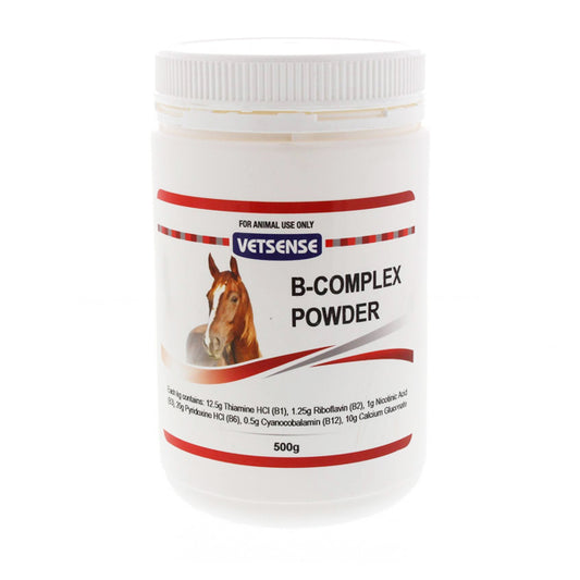 Vetsense Vitamin B Complex Powder 500g Helps Restore Energy In Horses And Dogs