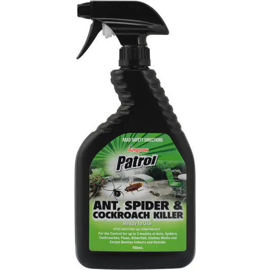 Patrol Ant, Spider And Cockroach Killer 750ml Ready To Use Spray