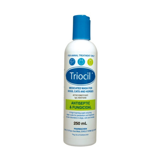 Triocil 250ml Antiseptic & Fungicidal Wash For Dogs, Cats & Horses