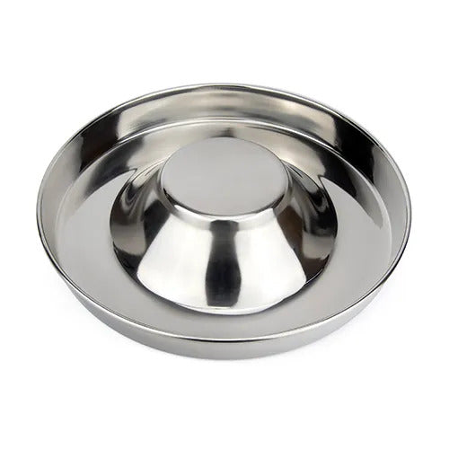 Stainless Steel Puppy Saucer Bowl 28cm