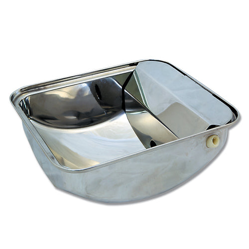 Bainbridge Supreme Automatic Drinking Bowl For Pets. Stainless Steel with Drainage Plug