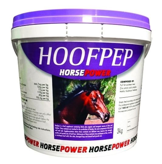 Horsepower Hoofpep 3kg. Hoof Supplement For Horses
