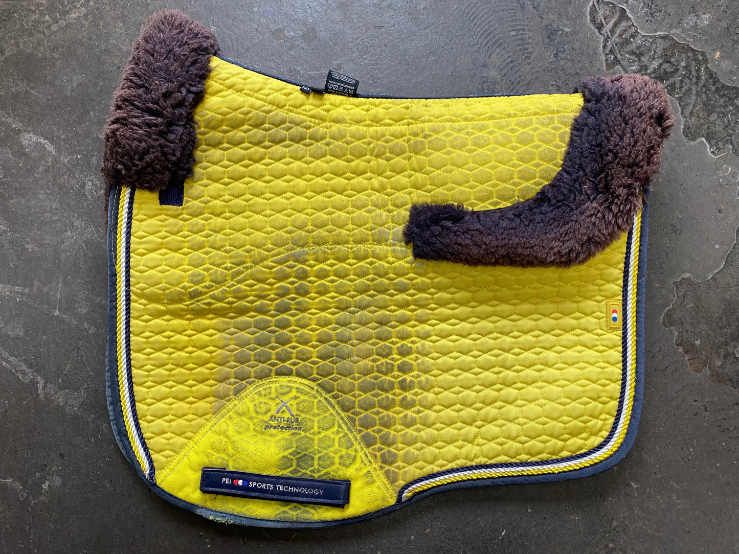 PEi Sport Saddlecloth FULL Yellow (215531)