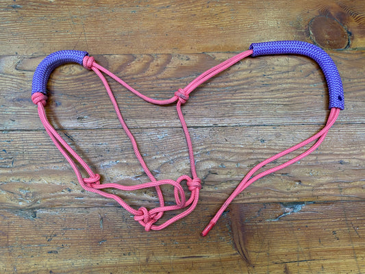 Rope Halter PONY/COB Pink/Purple (2214108)