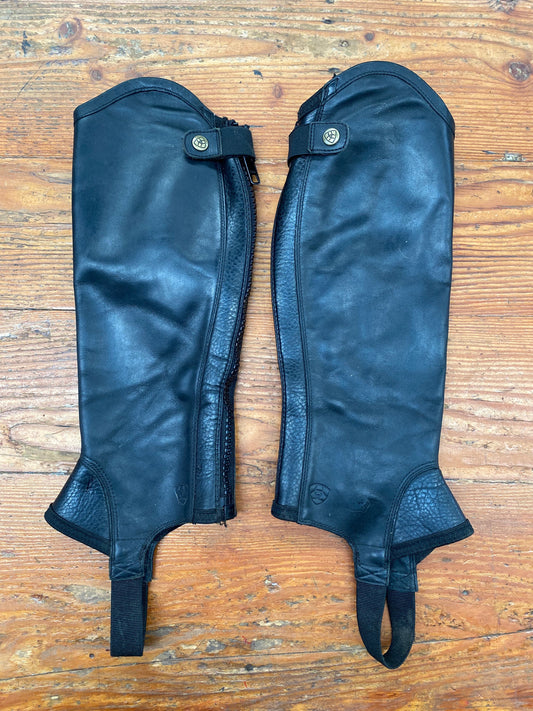 Secondhand Ariat Half Chaps ADULTS SS Black (225965)