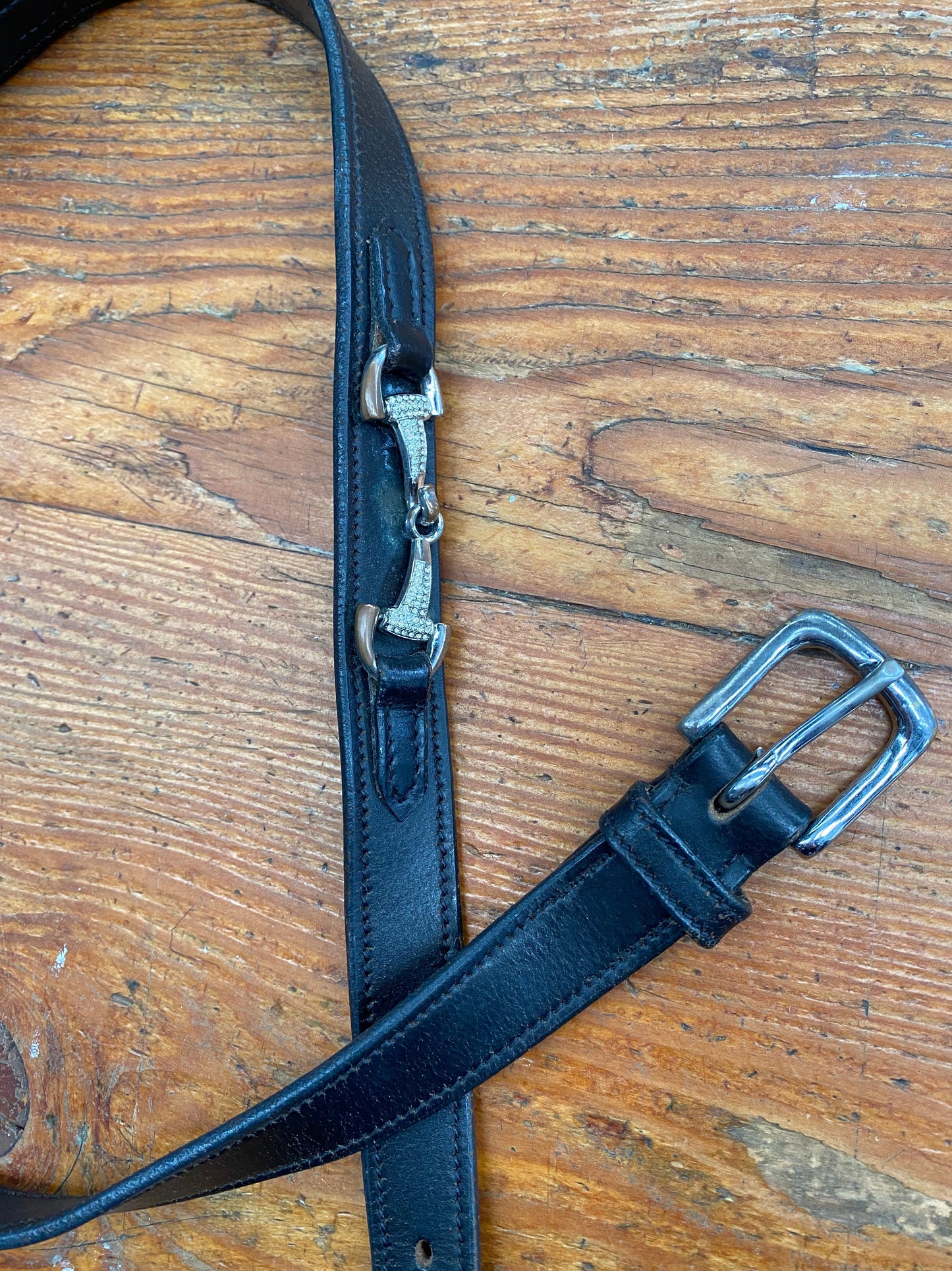 Horse Bit Belt 48"/122cm Black (240605)