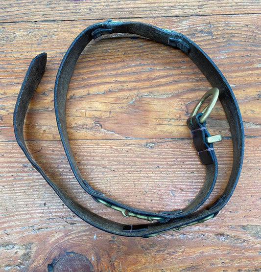 Horse Bit Belt 43"/109cm Dark Brown (240603)
