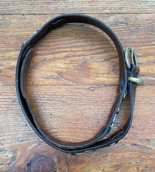 Horse Bit Belt 43.5"/110.5cm Brown (240606)