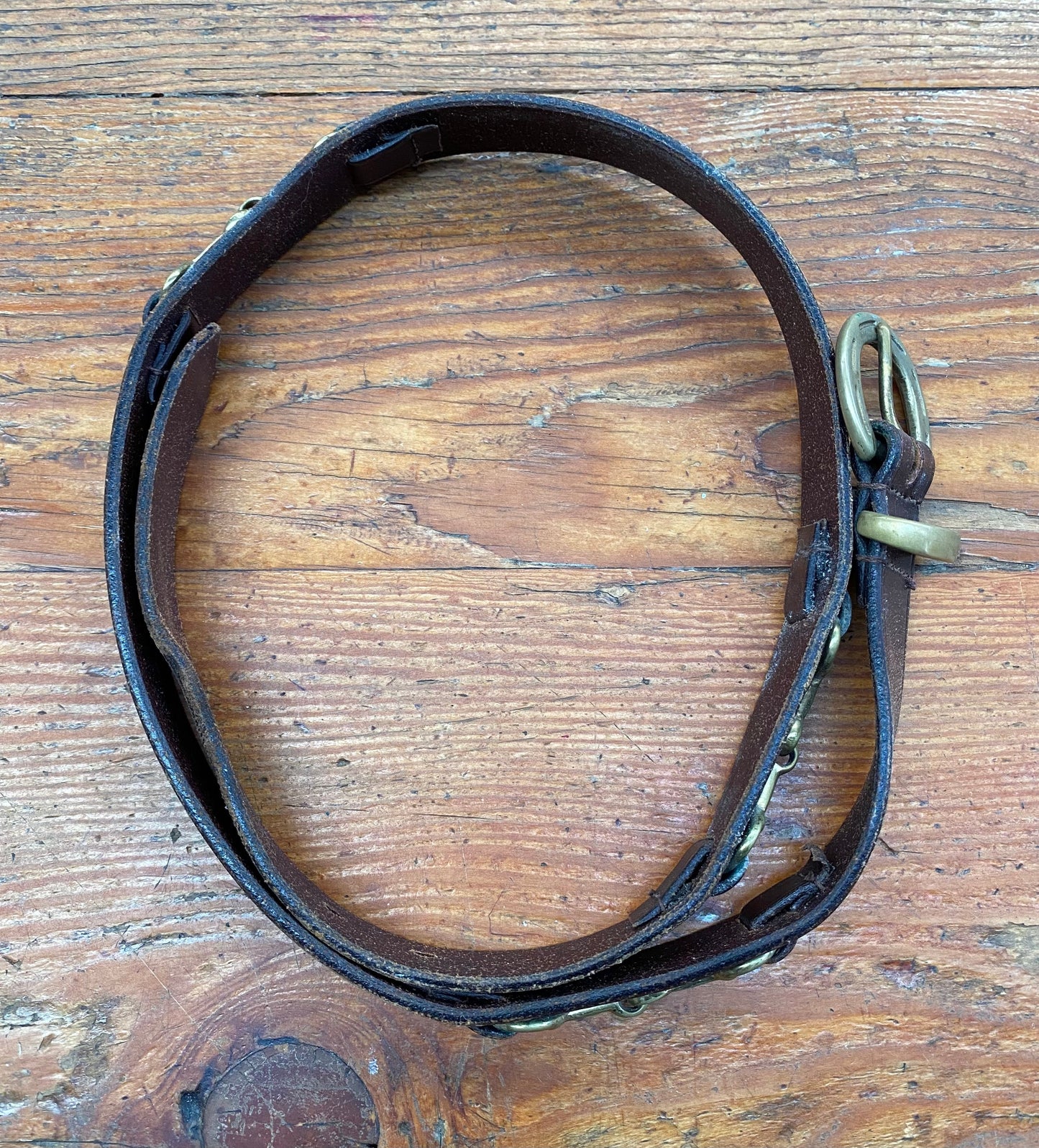 Horse Bit Belt 43.5"/110.5cm Brown (240606)