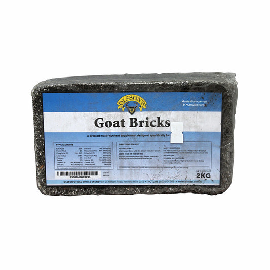 Olssons Goat Brick 2kg Salt And Mineral Lick For Goats