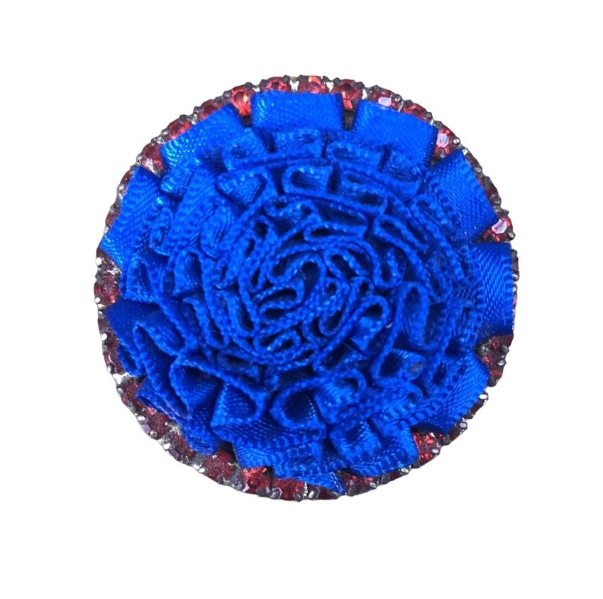 Carnation Lapel 40mm Blue/Red (239070)