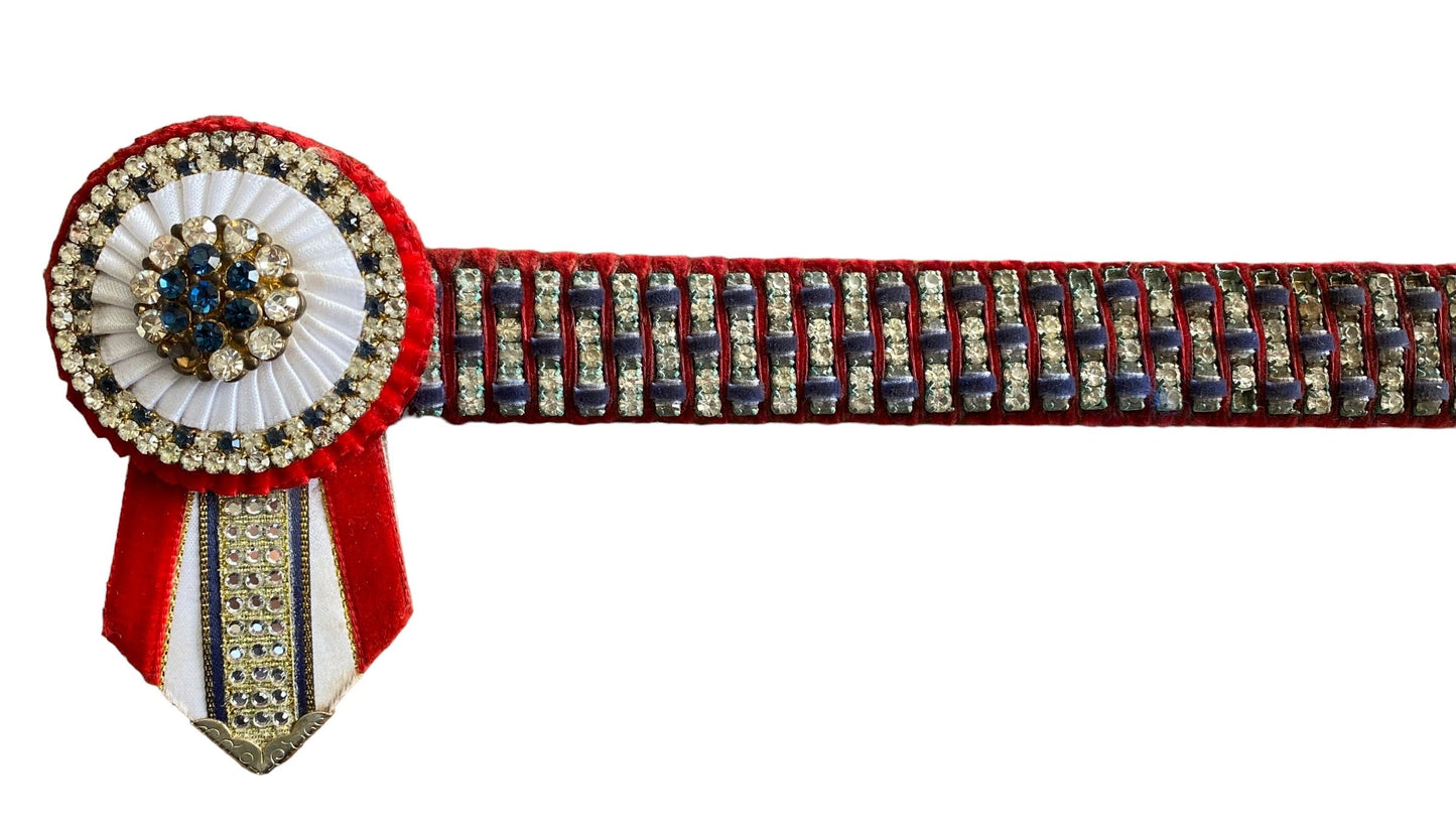 Browband 15” Red/Navy/White (238003)