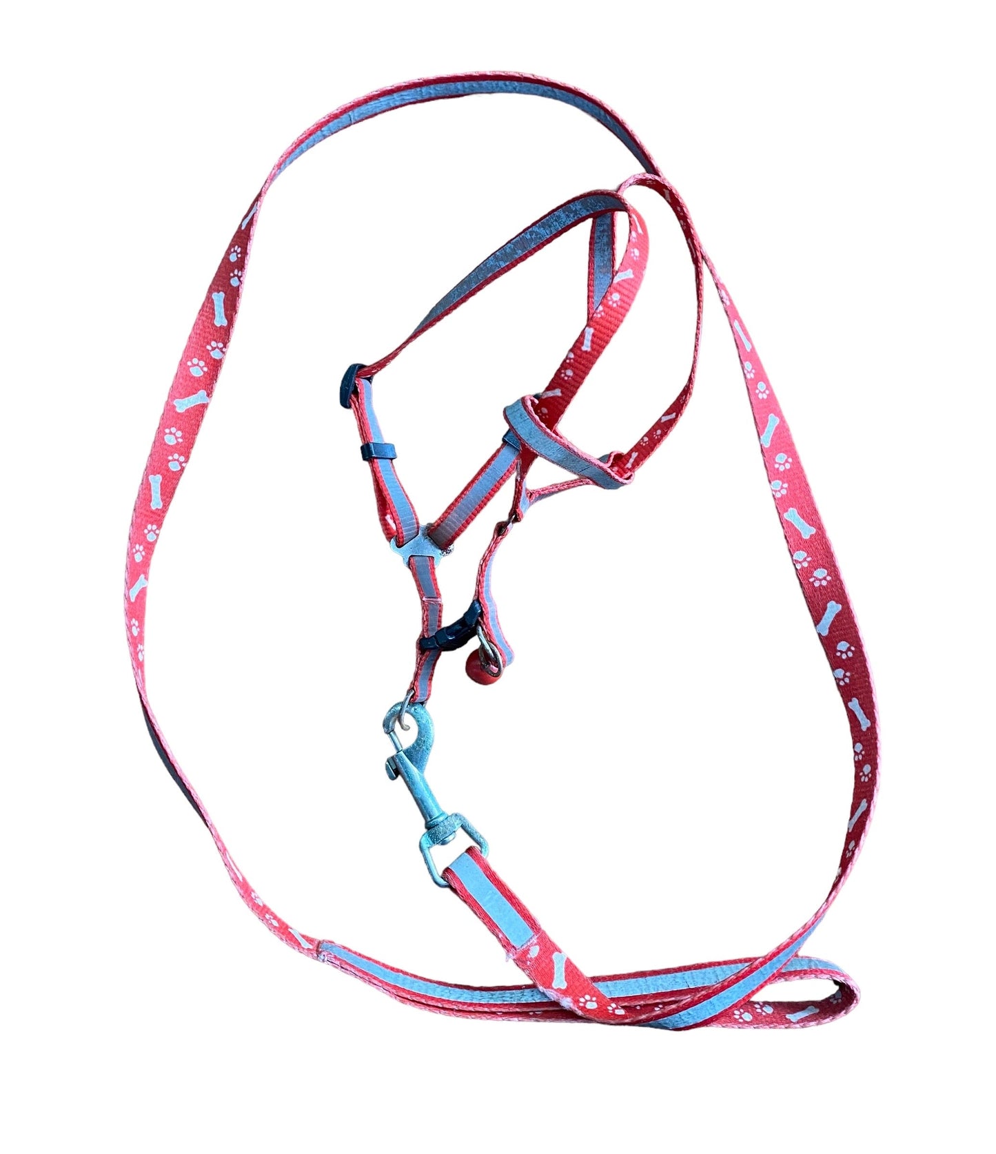 Dog Harness & Lead XSMALL Red (238205)