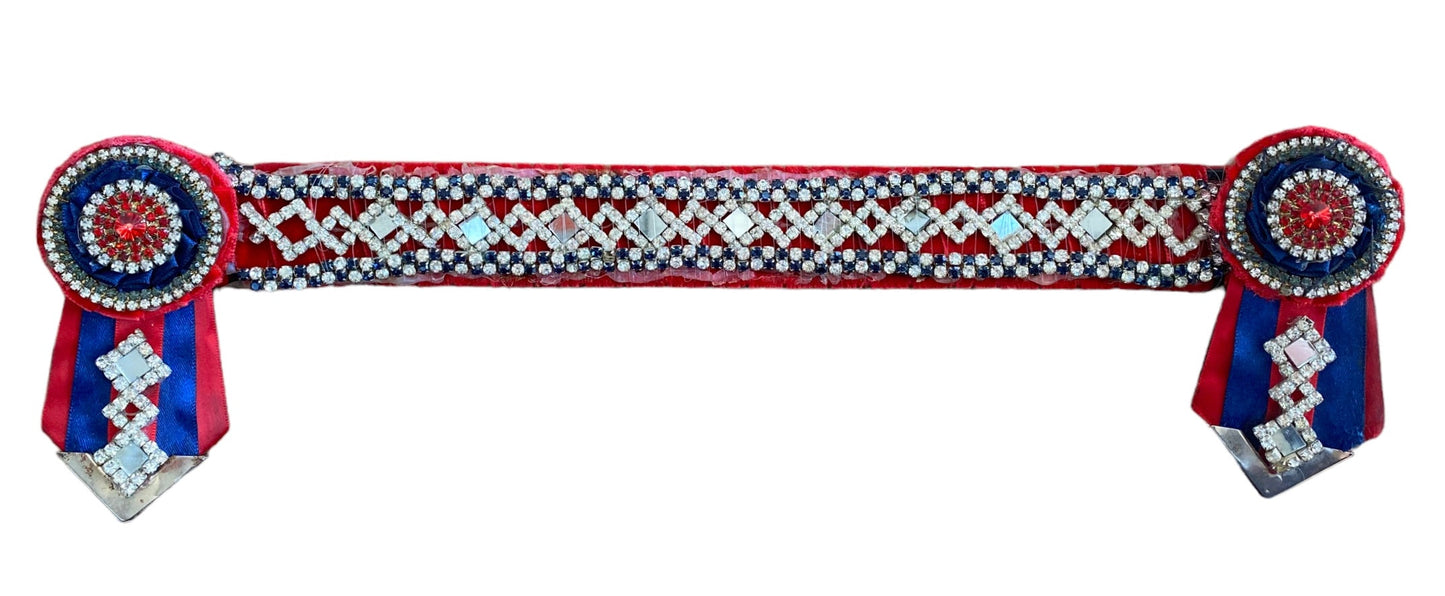 Browband 16” Red/Navy (232224)