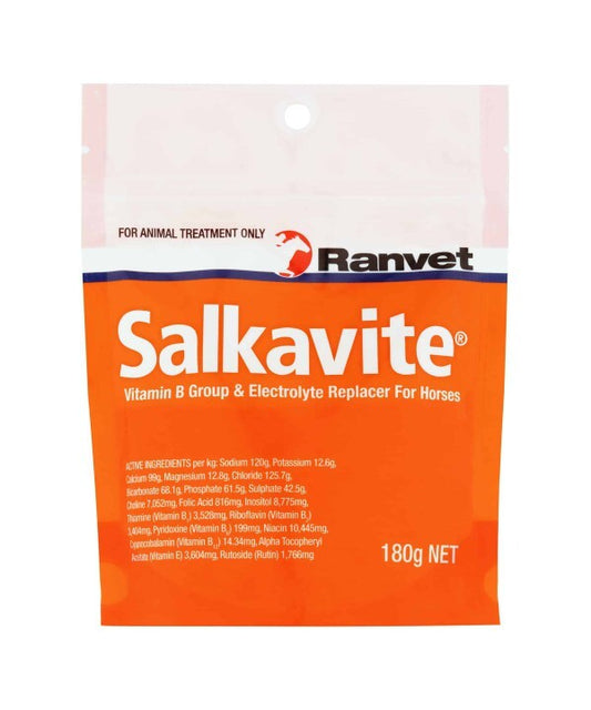 Ranvet Salkavite Sachet 180g. Vitamin B Group & Electrolyte Replacer For Horses