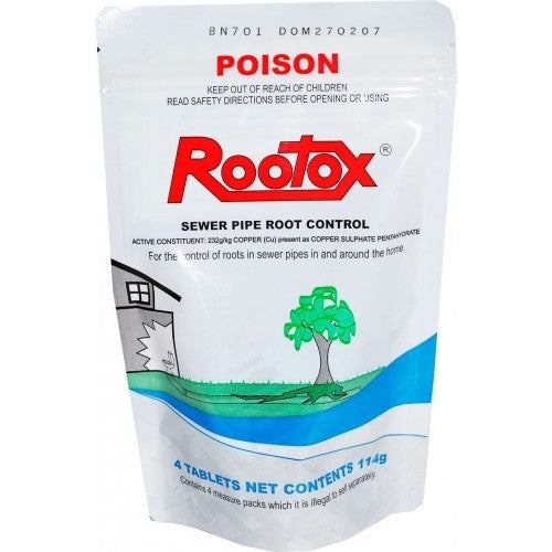 David Grays Rootox 114g. For Controlling Tree Roots In Sewer Pipes